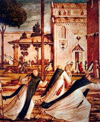 Detail von St. Hieronymus zähmt den Löwen, ca. 1501-09